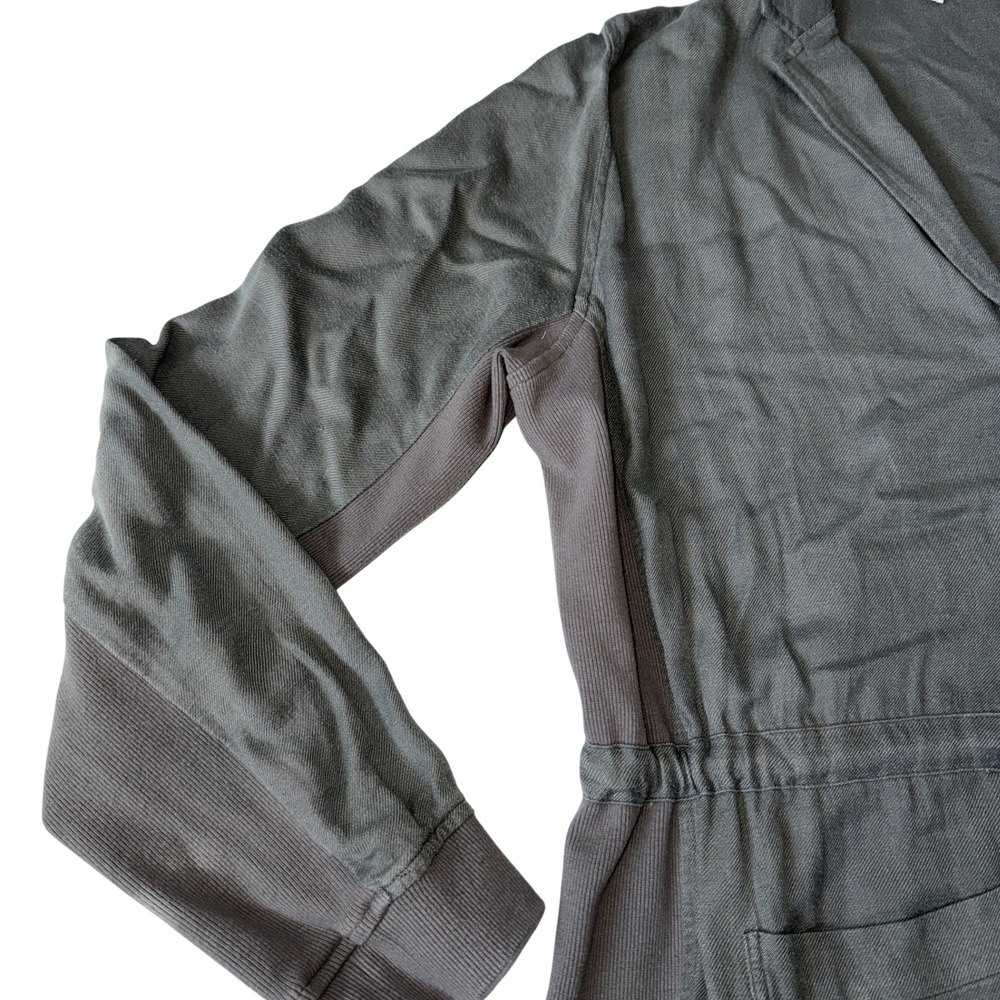 Women's Splendid Soleil Olive Soft Rayon-Linen Peached Twill Jacket (Size L) - Picture 4 of 8